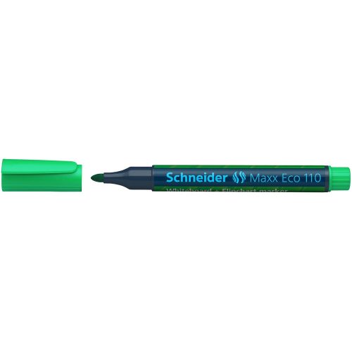 Tábla- és flipchart marker utántölthető 1-3mm, kúpos Schneider Maxx Eco 110 zöld