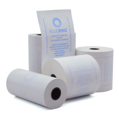 Hőpapír 110 mm széles, 28fm hosszú, cséve 12mm, 5 tekercs/csomag,  ( 110/50 ) BPA mentes Bluering®
