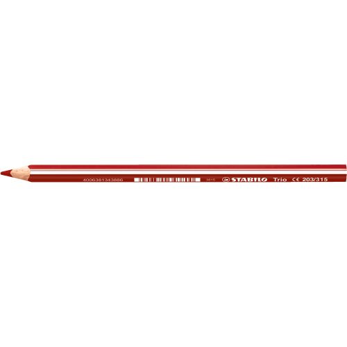 Színes ceruza vastag háromszögletű STABILO TRIO 203/315 meggypiros