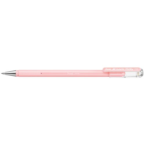 Zselés toll 0,4mm, kupakos Pentel Hybrid K108-PP, írásszín pastel pink
